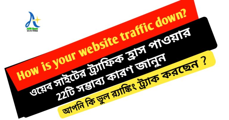 ওয়েব সাইটের ট্র্যাফিক হ্রাস পাওয়ার 22টি সম্ভাব্য কারণ জানুন ! How is your website traffic down?
